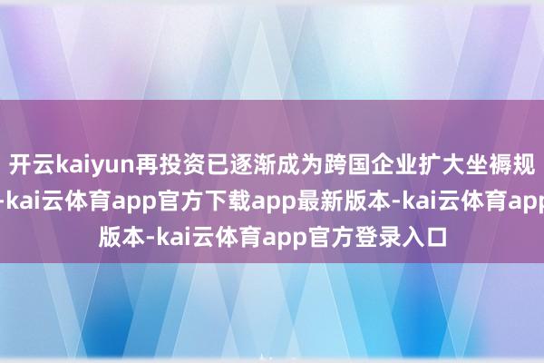 开云kaiyun再投资已逐渐成为跨国企业扩大坐褥规划的灵验路线-kai云体育app官方下载app最新版本-kai云体育app官方登录入口