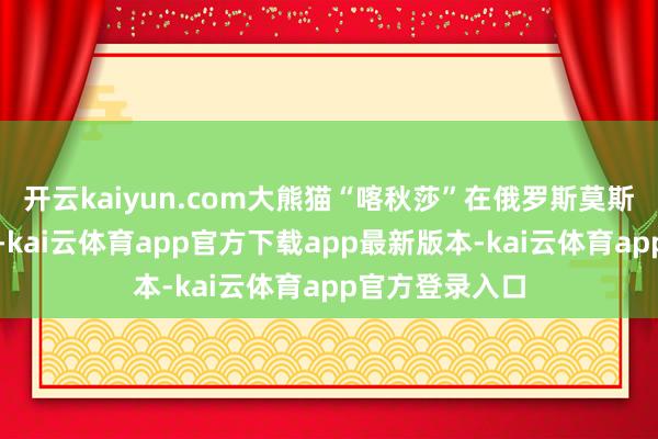 开云kaiyun.com大熊猫“喀秋莎”在俄罗斯莫斯科动物园玩耍-kai云体育app官方下载app最新版本-kai云体育app官方登录入口
