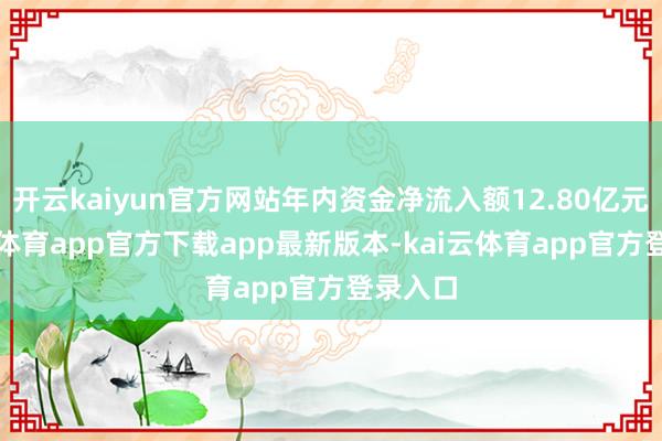开云kaiyun官方网站年内资金净流入额12.80亿元-kai云体育app官方下载app最新版本-kai云体育app官方登录入口