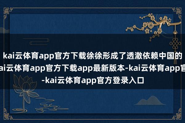 kai云体育app官方下载徐徐形成了透澈依赖中国的商业麇集-kai云体育app官方下载app最新版本-kai云体育app官方登录入口