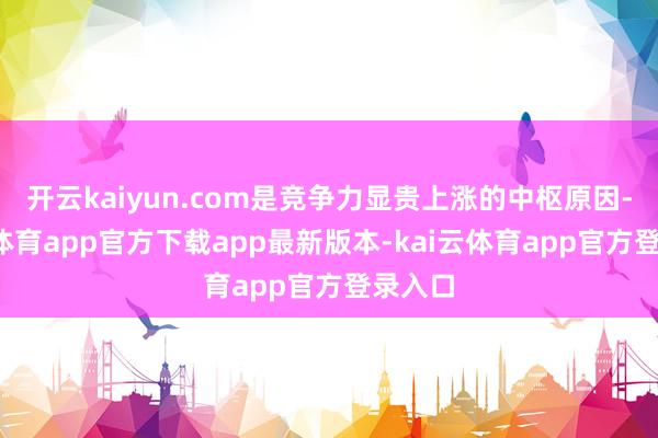开云kaiyun.com是竞争力显贵上涨的中枢原因-kai云体育app官方下载app最新版本-kai云体育app官方登录入口